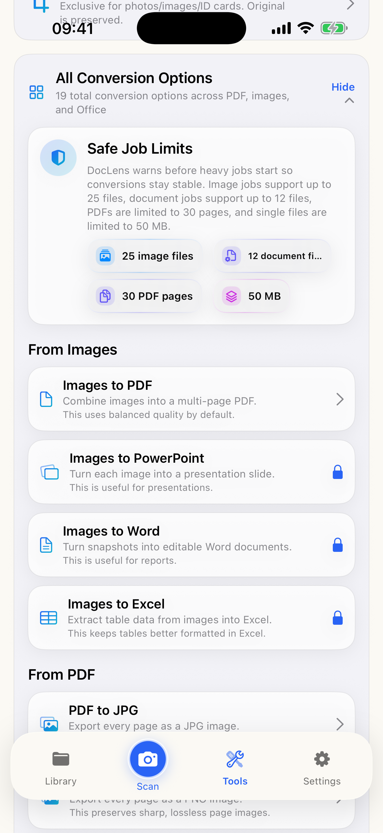 Document conversion tools